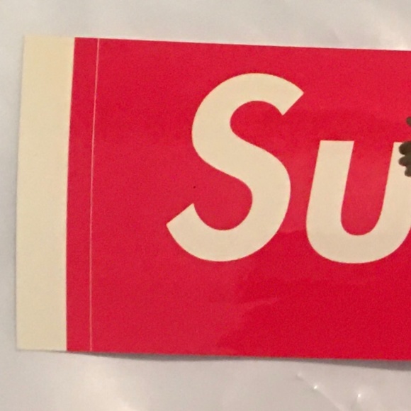Supreme Red Kermit Box Logo Sticker - Picture 5 of 7